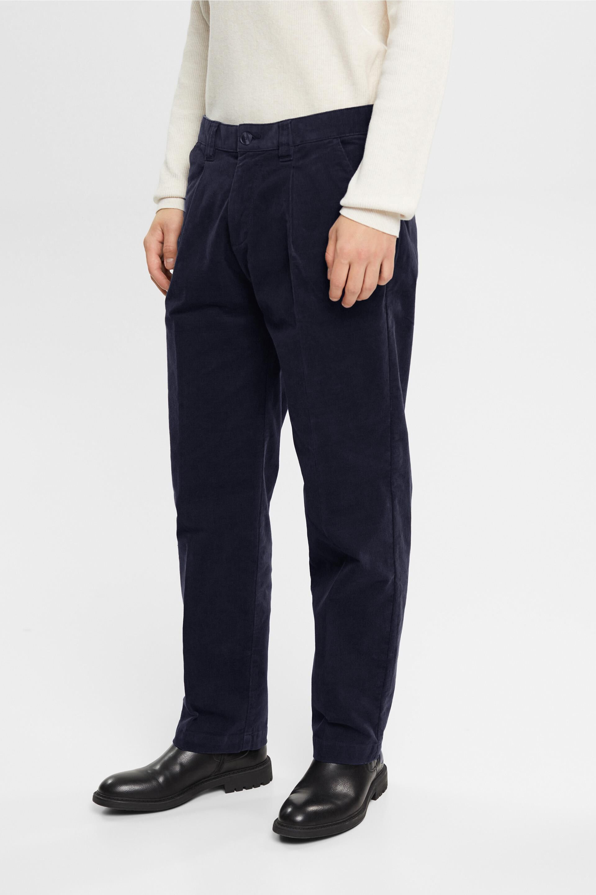 Wide-Fit Corduroy Pants