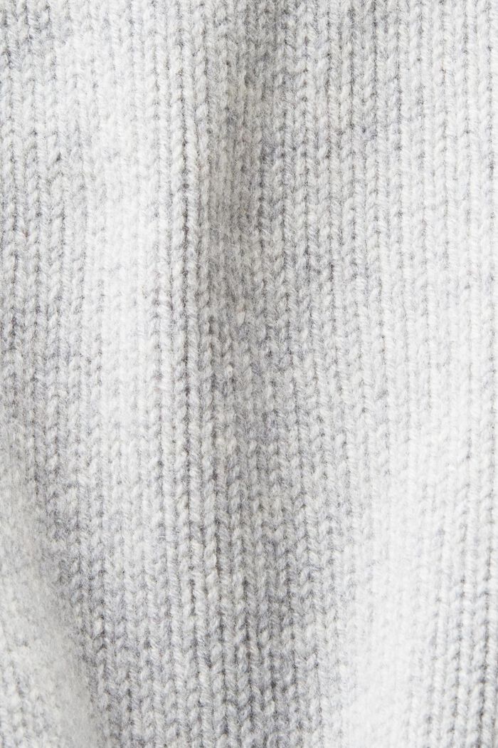 Wool Cashmere Logo Sweater, LIGHT GREY, detail image number 5